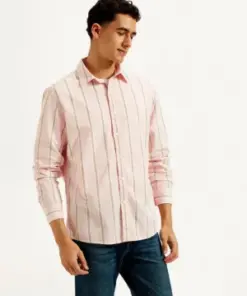 BlushLine Vertical Stripe Shirt – Fresh Vibes, Effortless Style